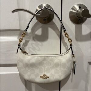 Coach White Payton Hobo Shoulder Bag